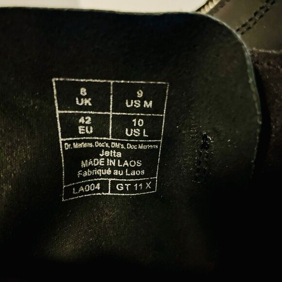 Dr. Martens Black Leather Platform Boots main image 7